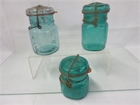 Glass Lidded Canning Style Jars