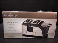 Chefscape Egg & Muffin Toaster. Preowned and