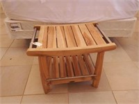 Lot #134 Broyhill Teak vanity stool