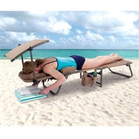 New The Removable Shade Ergonomic Beach Lounger