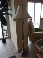 Lot #82 Designer style floor lamp with tasseled