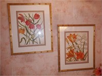 Lot #48 Pair of floral prints