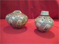 Hopi Indian Pottery Signed Miriam Nampeyo 2pc lot