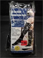 New 5 Pack of Compression Socks Size S/M