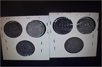 Two Sets of Wartime Steel Pennies PDS Mints