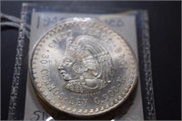 1948 Mexico Silver Five-Peso Coin