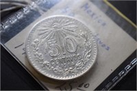 1914 Mexico EF 50 Centavos