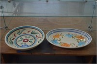 Ironstone Oval Platter, and Round Serving Bowl