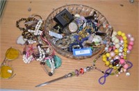 Assortment of Costume Jewelry, and Glass Candy