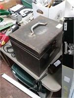 Metal case with circular saw
