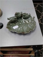 Decorative platter plate with birds