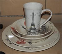 222 Fifth Assorted China Dishes & Mug Ceramic Lot