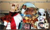 Vintage Sheltie Collie Dog Collection Box Lot