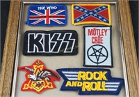 6 Vintage Music Band Embroidered Patches Lot