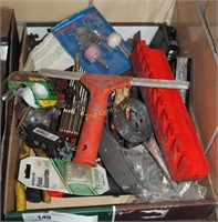 Garage Work Bench Tools & Parts Box Lot