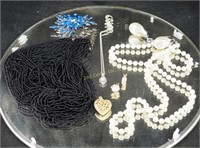 Vintage Fancy Designer Costume Jewelry Tray