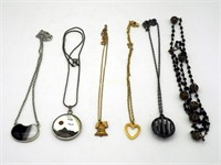 Vintage 6 Pc Tray Lot Necklaces & Pendants