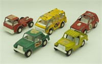 5 Vintage 1960's Die Cast Tootsie U S A Toys Lot