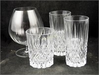 3 Waterford Marquis Crystal Glasses & Snifter