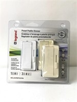 New Legrand preset paddle dimmer