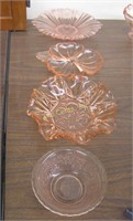 Pink Depression Glass Candy Dishes
