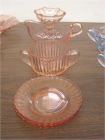 Pink Depression Glass Dishes