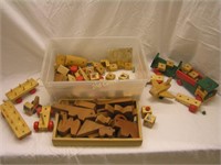Assortment Wood Blocks & Toys