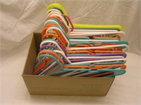Multi-Colored Plastic Clothes Hangers