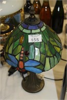 Tiffany style lamp, dragon flies