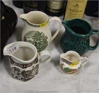 Four jugs incl. Wedgwood & Midwinter