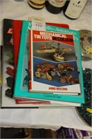 Five books Tin toys, Models etc.