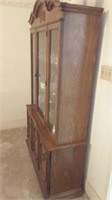 Glass front china cabinet no contents
