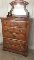 5 drawer chest with mirror