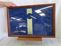 Knife Display Case & Commemorative WWII Knife