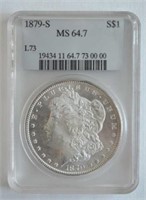 1879-S Compugrade MS 64.7 Morgan Dollar