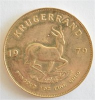 1979 South Africa Krugerrand One Ounce Gold Coin