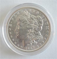 1887 AU/BU Morgan Dollar