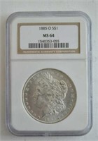 1885-O NGC MS 64 Morgan Dollar