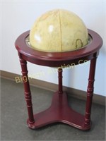 16" World Globe on Floor Stand, Cherry Finish