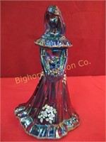 Fenton Carnival Glass Girl Figurine Hand Painted