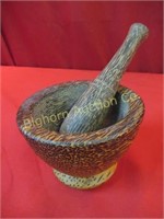 Hand Crafted Mortar & Pestle