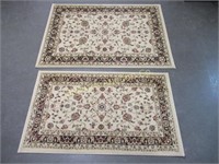 Regal Area Rugs Approx. 55" x 39" & 50" 2pc lot