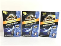 Three new boxes ArmorAll wash wipes XL. 12 XL