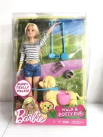 New Barbie walk and potty pup-open box