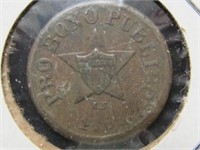 1863 STAR/SHIELD CIVIL WAR TOKENNEW YORK