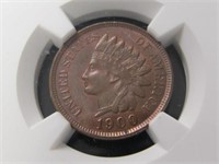 1900 BRONZE INDIAN HEAD 1 CENT NGC MS 63 BN