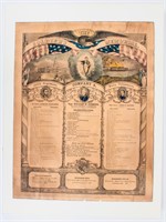 Antique “The Soldier’s Memorial” Lithograph