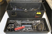 TOOL BOX WITH ASSORTED TOOLS: AMPRO, GREAT NECK
