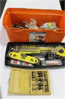 WORK FORCE TOOL BOX WITH TOOLS HUSKY HEX KEY SET,