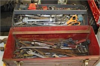 TOOL BOX WITH CRAFTSMAN AND OTHER TOOLS